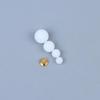 10 Pcs Edc Mechanical Push Plate Modification Toy Custom Accessories Pom Beads/Copper Spring Top