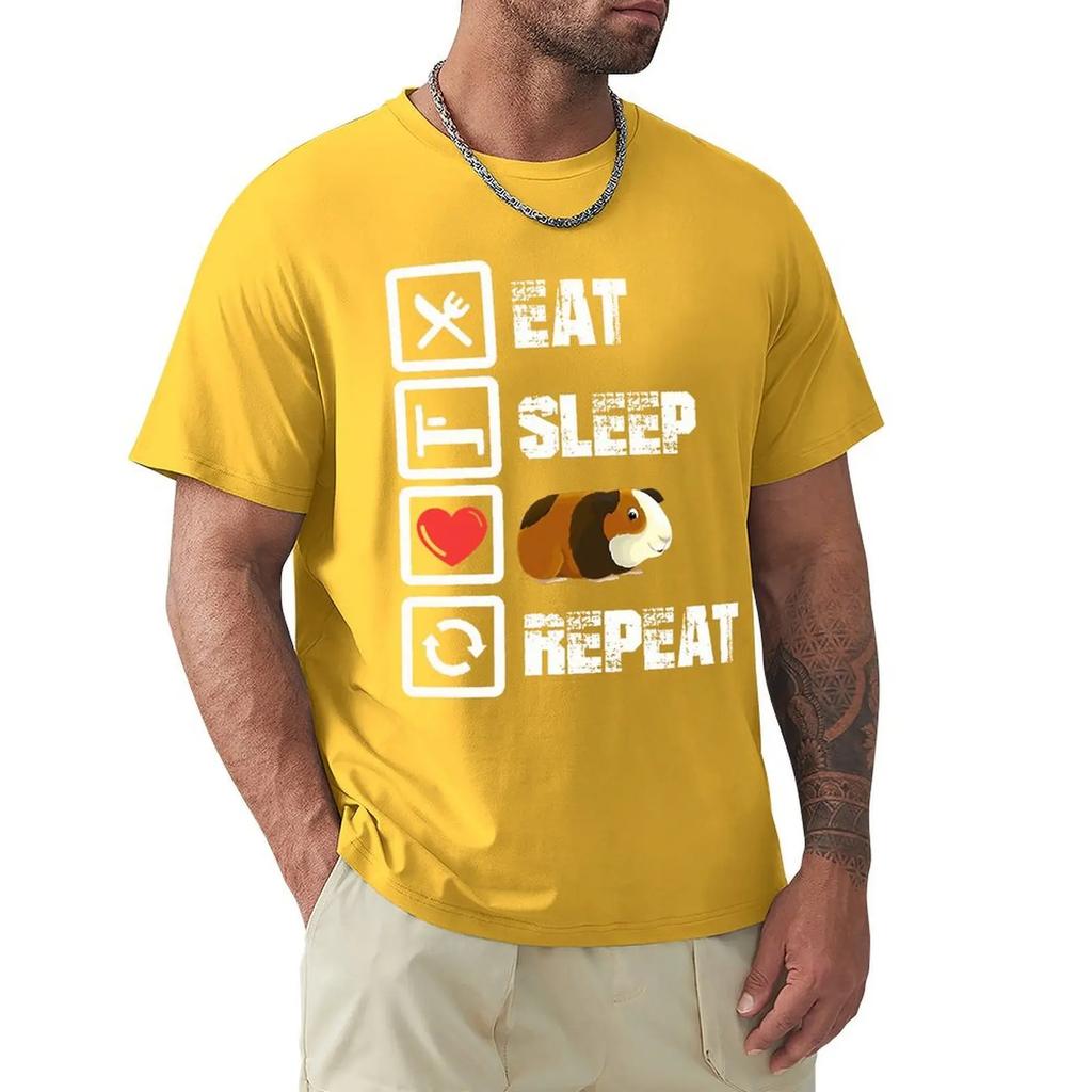 Guinea Pig T Shirt Harajuku Short Sleeve T-shirt 100% Cotton Graphics Tshirt Tops