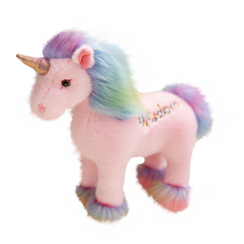 Rainbow Unicorn Plush Toy Pendant - Children's Comfort Doll Gift