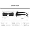 3PCS New Uv-proof Small Square Frame For Women's Trendy And Fashionable Sunglasses 2114