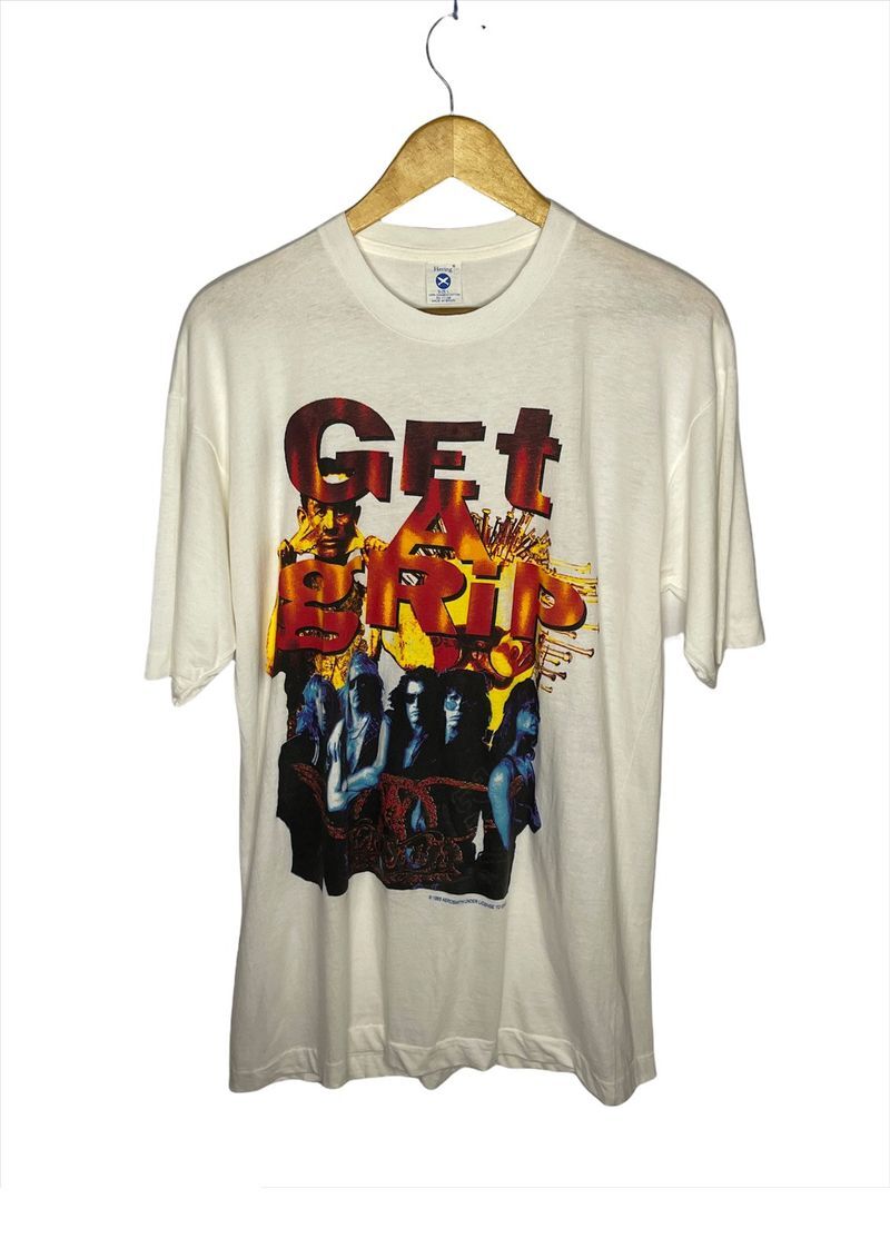 Vintage Aerosmith 1993 Get a Grip Tour Unisex Heavy Cotton Tshirt Reprint KH4710 XL