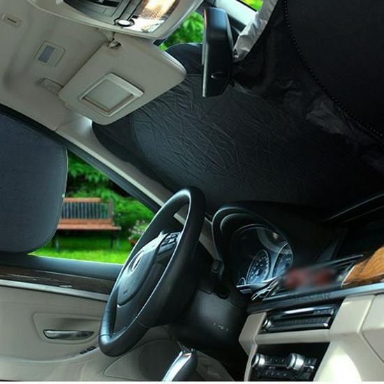 6-Piece Silver Car Sunshade Set for Sun Protection and Heat Insulation