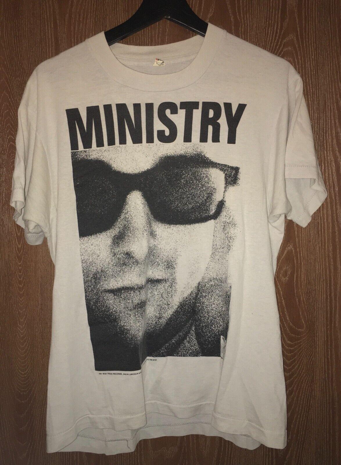 Vintage Ministry Band Short Sleeve Unisex Tshirt Reprint S-5XL KH9023 XL