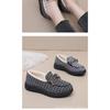 Winter Cloth Shoes, Women's Cotton Shoes with Thick Velvet Insulation, Flat Bottom Anti Slip Cotton Boots