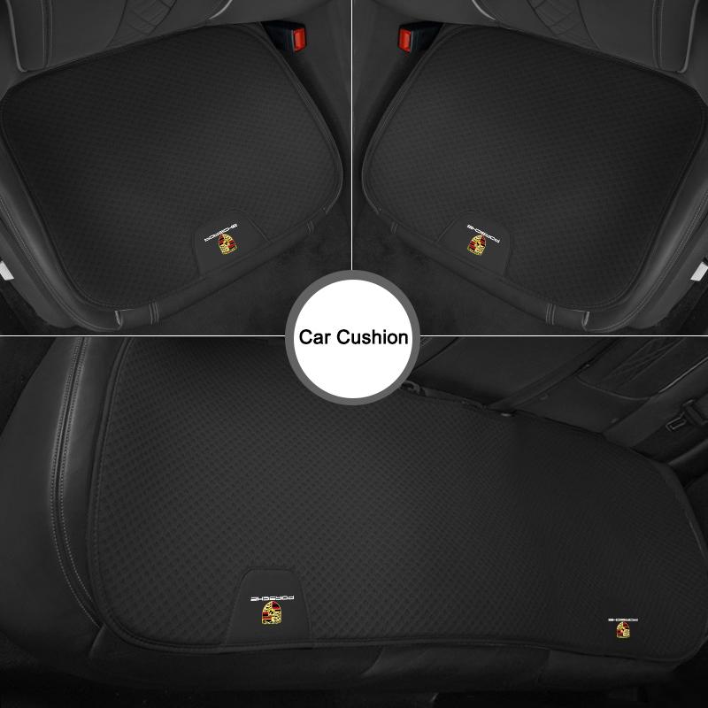 For Porsche MO5Car Seat Cushion Cover Protective Lumbar Waist Support Back For Porsche Carrera Cayenne Panamera Macan Boxster 911 928 918 968