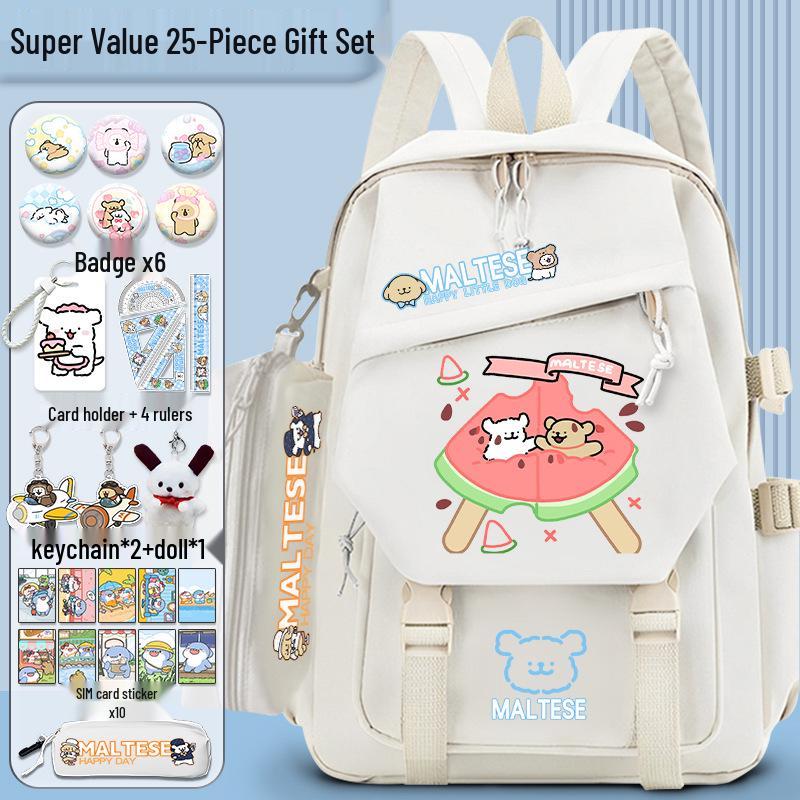 Lively Puppy Girls' Versatile School Backpack - Lightweight, Spacious & Perfect for Travel