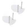 2PCS Sword Holder Rack Hangers Wall Mounted Axe Holder Stand Acrylic Wall Mount for Sword Axe