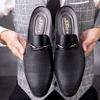 Fashion New Arrival Men's Muller Shoes Genuine Leather Low Heel Slippers Breathable Male Half Footwear Business Casual Shoes Half Drag