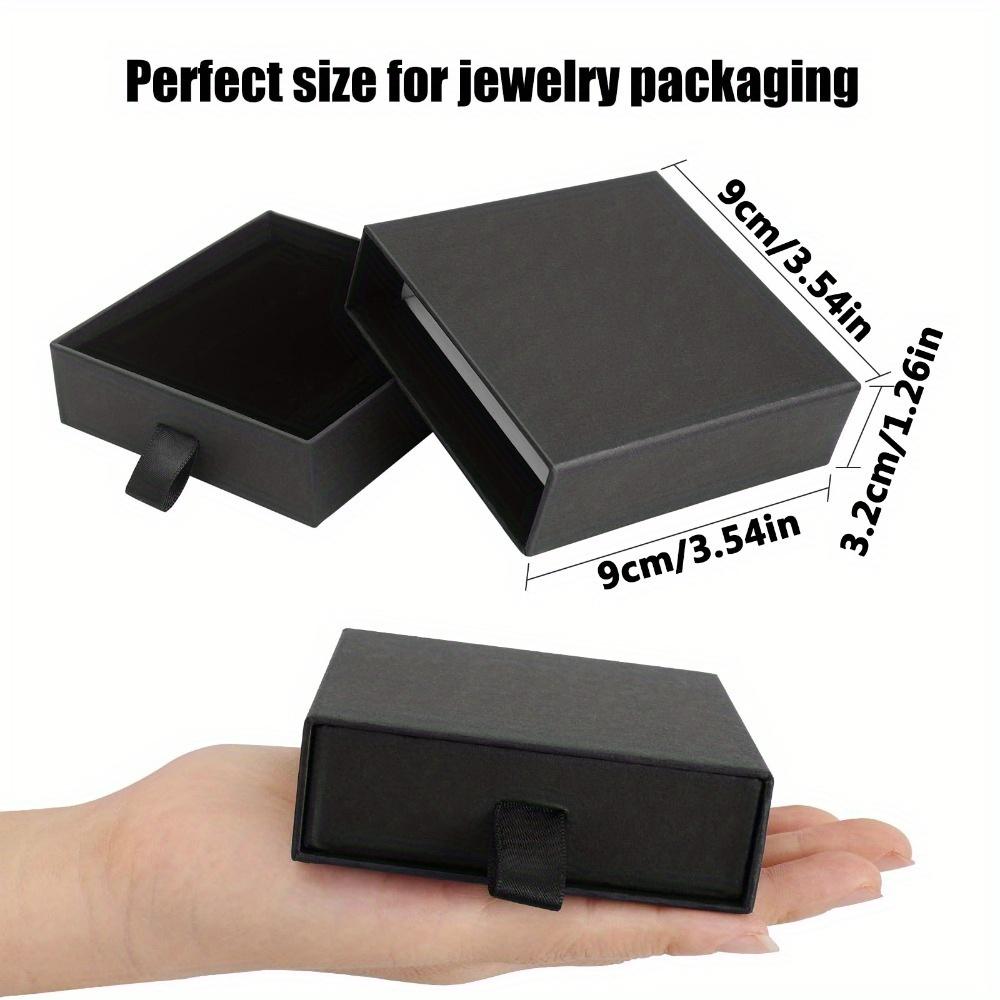 8pcs Kraft Paper Jewelry Gift Boxes Storage Containers with Lids Cardboard Jewelry Boxes for Necklace Ring Earring Display Box