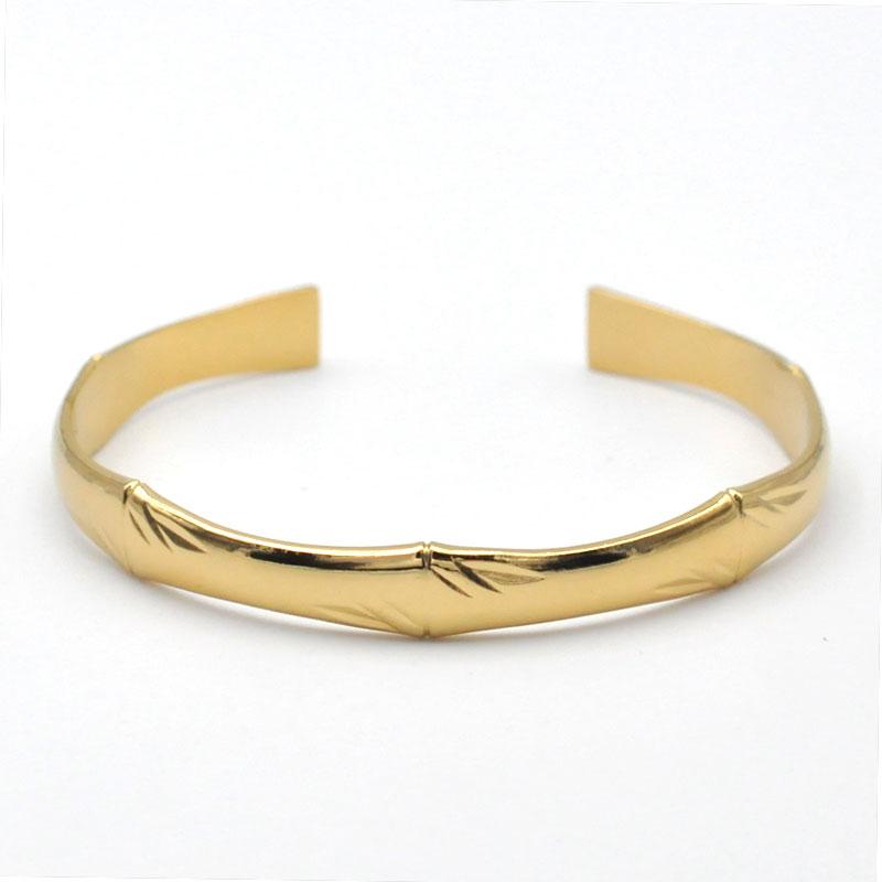 Stainless Steel Wheat Shaped Bracelet Geometric Hollow Open Bangle for Women Anniversary Gift Couples Adjustable Jewelry