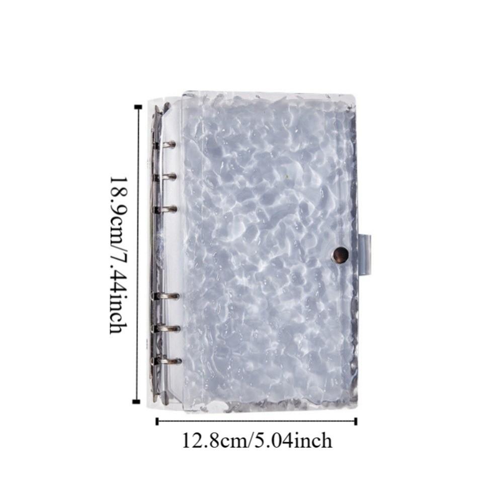 Transparent Acrylic Water Ripples Money Saving Book Korean Style Savings Binder Financial Tool