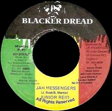 

7inch Record JUNIOR REID - Jah Messengers BD97038 Blacker Dread 1998 Jamaica Reggae, Ska & Dub Used