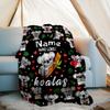 Outdoor Customize Your Name Blanket Koalas Love Blanket Comfortable Soft Lightweight Allseason Multipurpose Blanket For Travel Camping Picnic Sofa