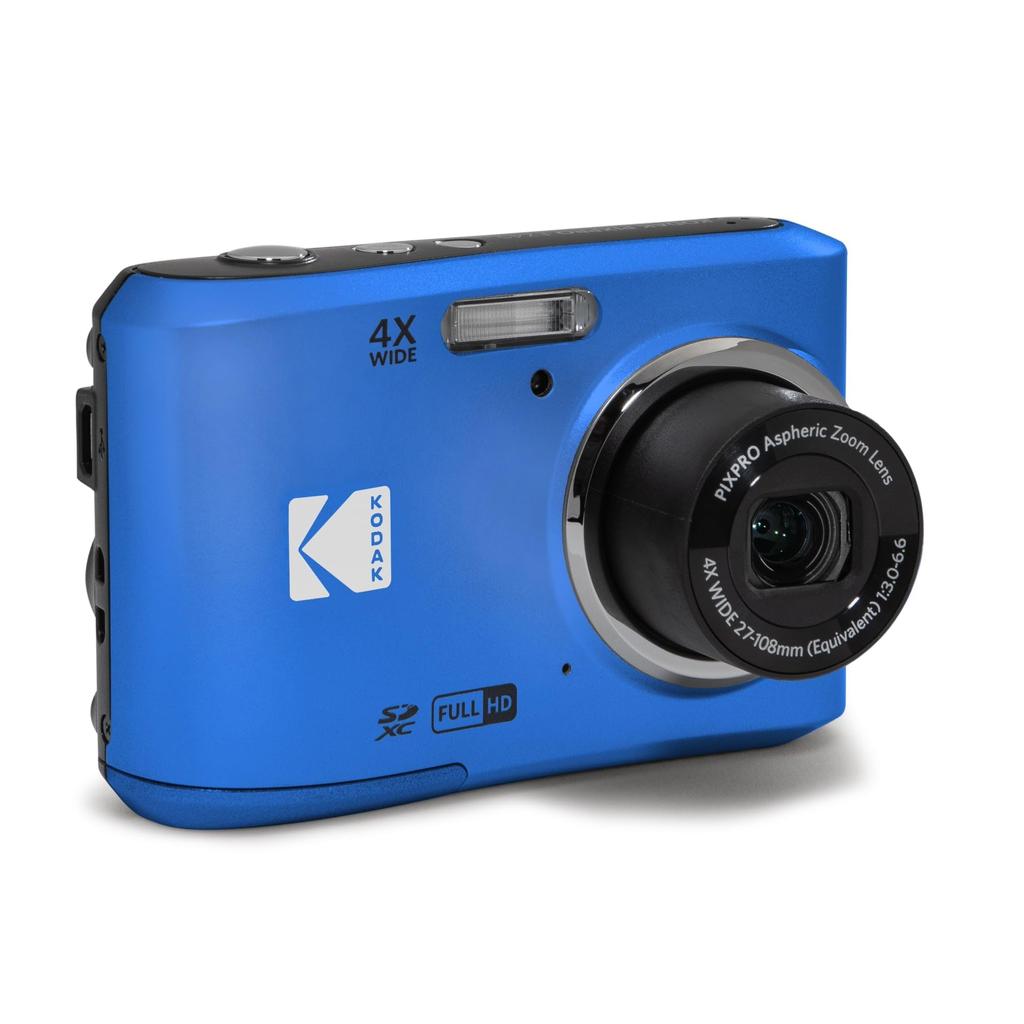 KODAK PIXPRO Friendly Zoom 16MP Digital Camera with 4x Optical 27mm Wide and LCD Screen FZ45-BL Zoom, Angle, 2.7-inch (Blue)