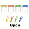8pcs Clear Insect Observation Kit Plastic Insect Collection Box  Science and Nature Exploration Set