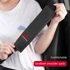 xkhr10 Leather Car Seat Belt Protector Pad Shoulder Strap Cover Interior Accessories For Mitsubishi Outlander Lancer L200 ASX Pajero