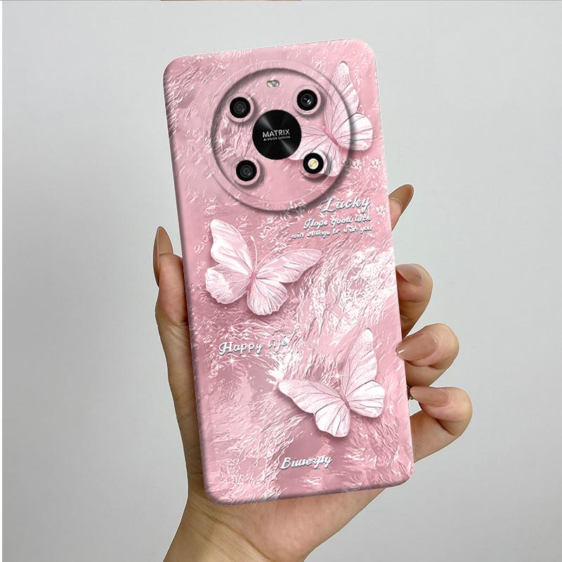 For Honor X9 4G 5G / Magic 4 Lite 4G 5G Phone Case ANY-NX1 LX1 LX2 LX3 Soft Silicone Sweet Painted Cover Cute Printed Casing