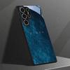 Blue Ocean Pattern Glass Phone Case Suitable for Samsung Galaxy S26 S25 S24 S23 S22 S20 FE/Ultra/Plus Anti Drop Back Cover