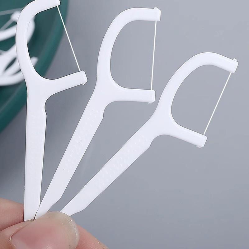 Portable 50Pcs/Box Disposable Dental Floss Deep Cleaning Toothbrush Oral Care Dental Floss Picks Travel Daily Life