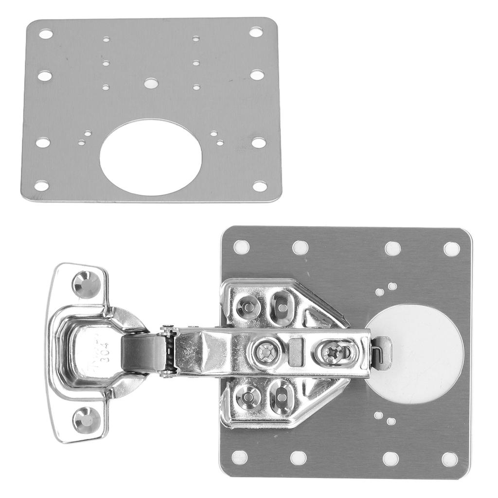 Hinge Repair Plate Stainless Steel Maintenance Accessory Set Kit for Door Cabinet