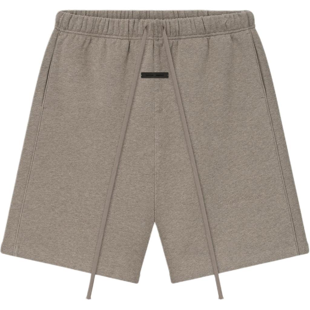 Fear of God Essentials Relaxed Fleece Sweatshort With Piping Homestead Heather Men Bottoms Tan 160SP254553F
