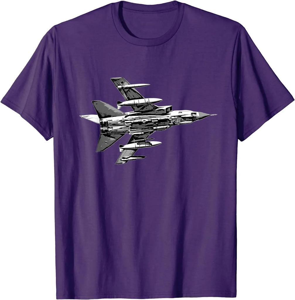 Tornado Jet Fighter Aircraft Airplane Plane Aeroplane RAF TShirt Short Sleeve Casual Cotton ONeck Summer Men T Shirts
