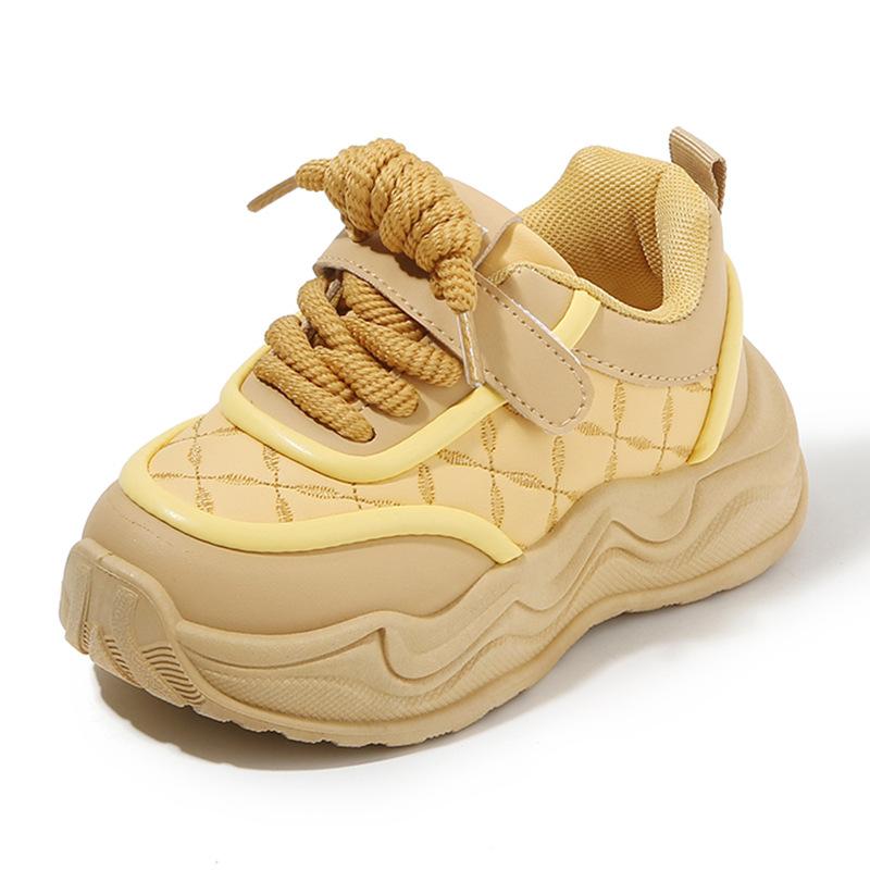 Children's sports shoes 2025 spring and autumn new boys' dad shoes fashion girls' little white shoes soft-soled baby casual shoes