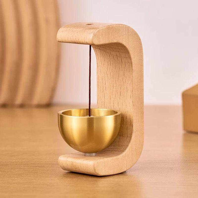 

WTEMPO Retro Simple Elegant Bell Dual-Use Magnetic Doorbell Creative Decorative Home Ornament No Electricity Needed Easy Installation 1pc хаки