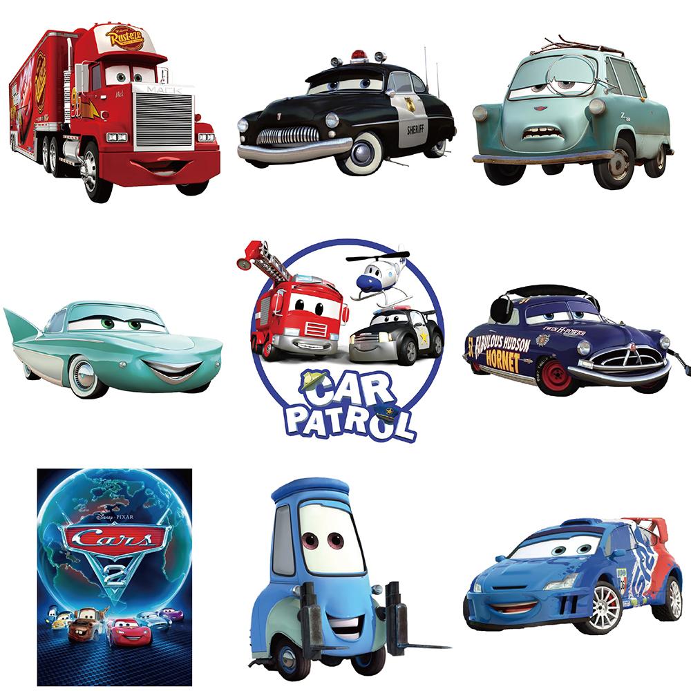 10/30/50pcs Anime Cars Lightning McQueen Stickers Cute Cartoon Waterproof Sticker Suitcase Luggage Helmet Graffiti Decals
