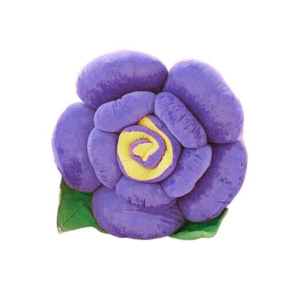 

3D Подушки-розы Подушка в стиле ИНС Изысканные декоративные подушки Гостиная/Офис 15cm фиолетовый