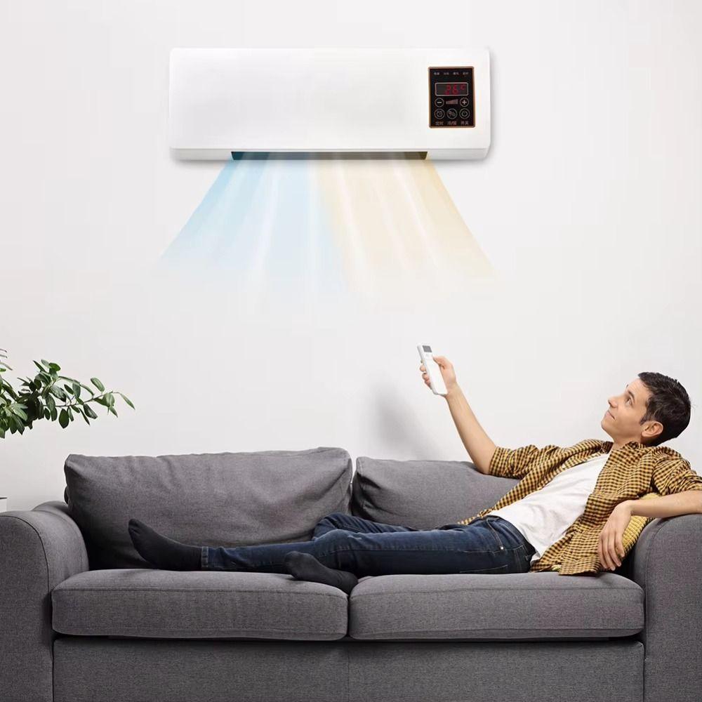 Dual Use Cooling Heating Machine Remote Control Portable Air Conditioner  Living Room