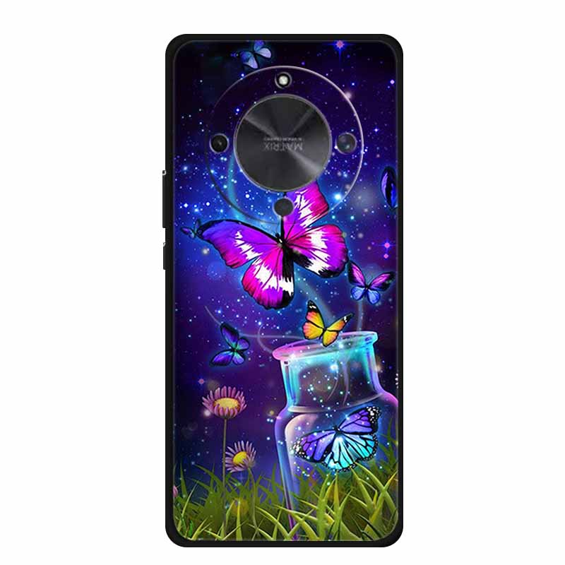 For Honor X70 5G Case X 70 Coque Black Silicone TPU Soft Back Cover Case For Honor X70 MTN-AN00 Phone Case HonorX70 6.79" Funda