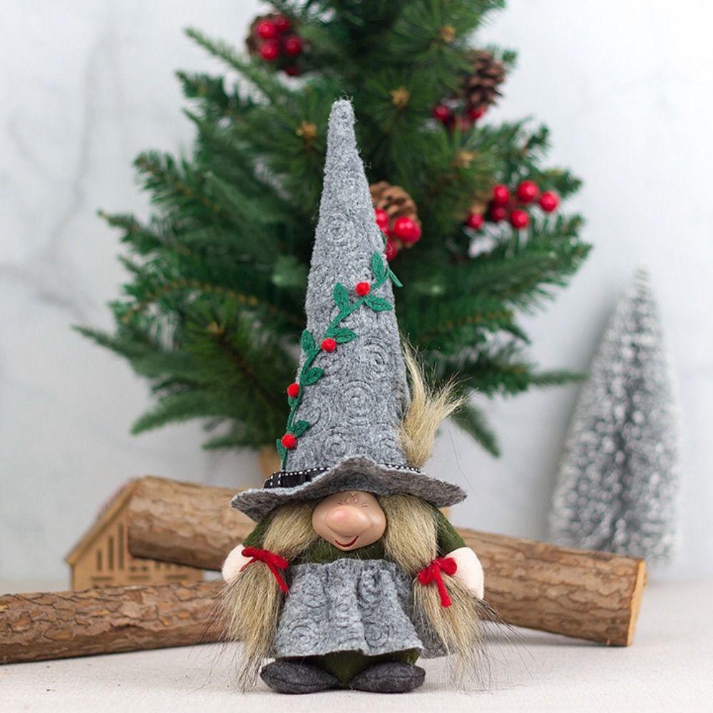 Creative Gnome Long Hat Witch Decorated Beautiful Forest Man Doll  Family Party