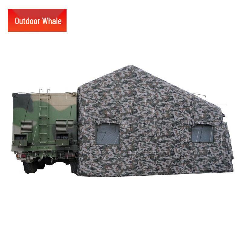 Outdoor Whale Car-Side Inflatable Camouflage Tent