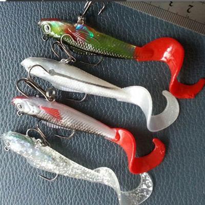Appât souple pratique de type multicolore en forme de poisson pour la pêche sur route