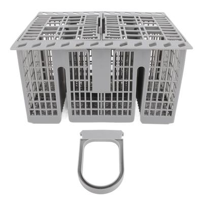 Dishwasher Cutlery Basket ABS 8 Compartments 2 Lids C00257140 C00386607 Universal Dishwasher Silverware Cutlery Basket