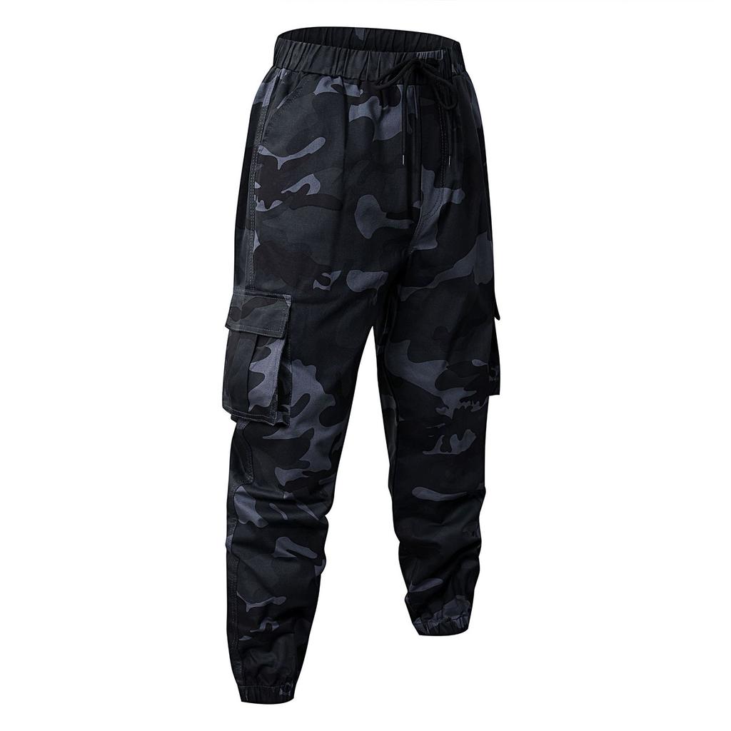 Herren Lockere Freizeit Mehrzwecktaschen Baumwolle Arbeits Hose