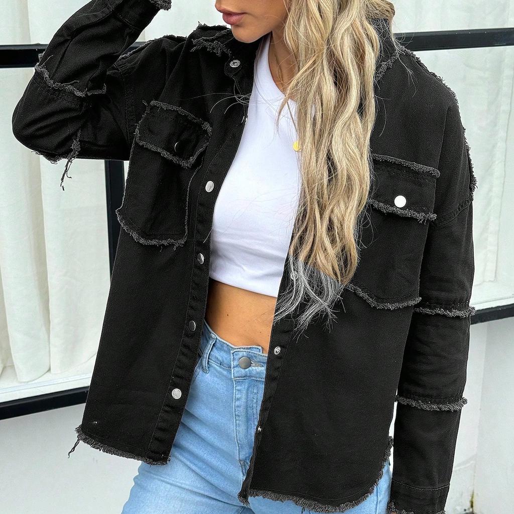 Women's Comfortable And Fashionable Denim Casual Jacket Cardigan, Camisole Top, Jacket