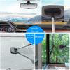 Glass Cleaner Wiper, Windshield Cleaning Tool, Microfiber Window Cleaner With Extendable Handle, Auto Glass Wiper Kit (Blue Square)