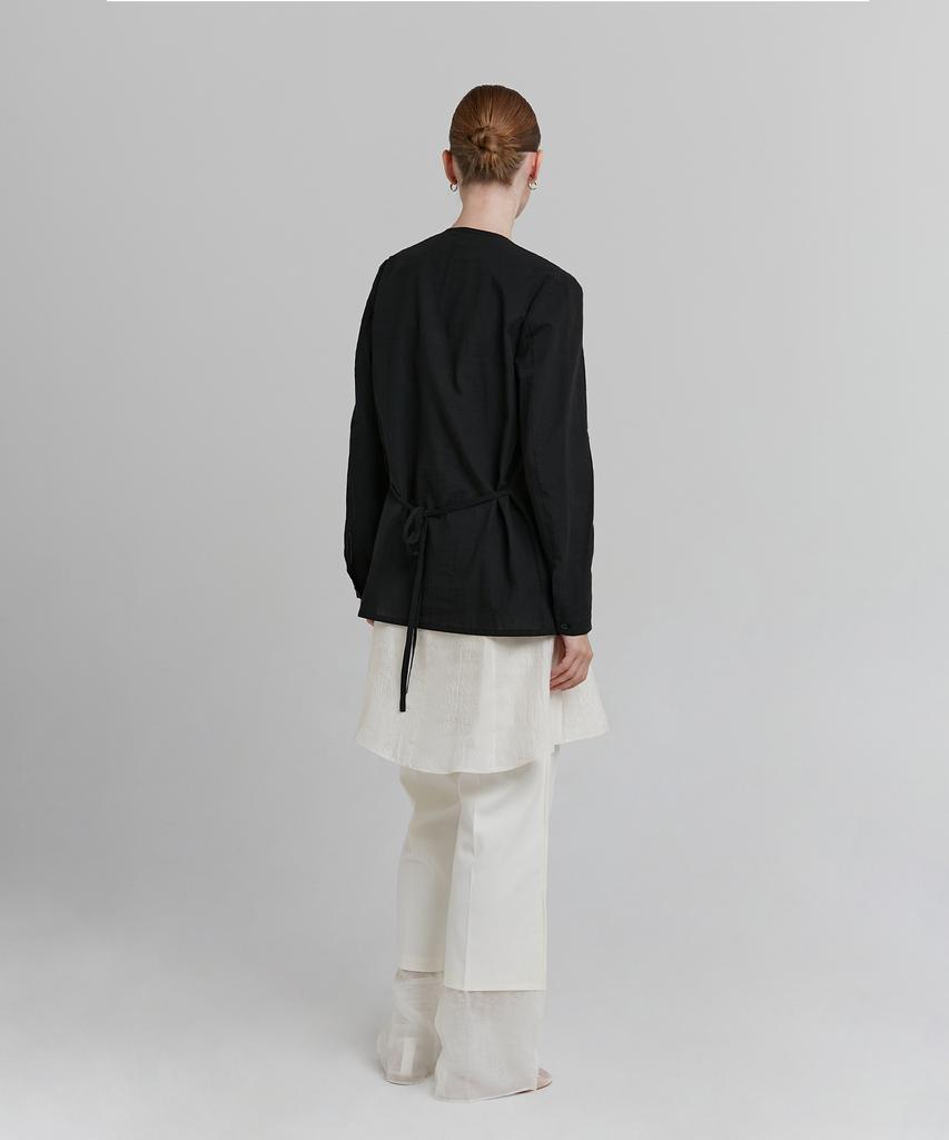 Loutaideu Pintuck Blouse [Black]