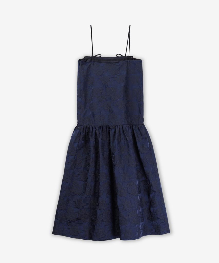 Gani Botanical Jacquard Strap Midi Dress - Peacoat / F9705268