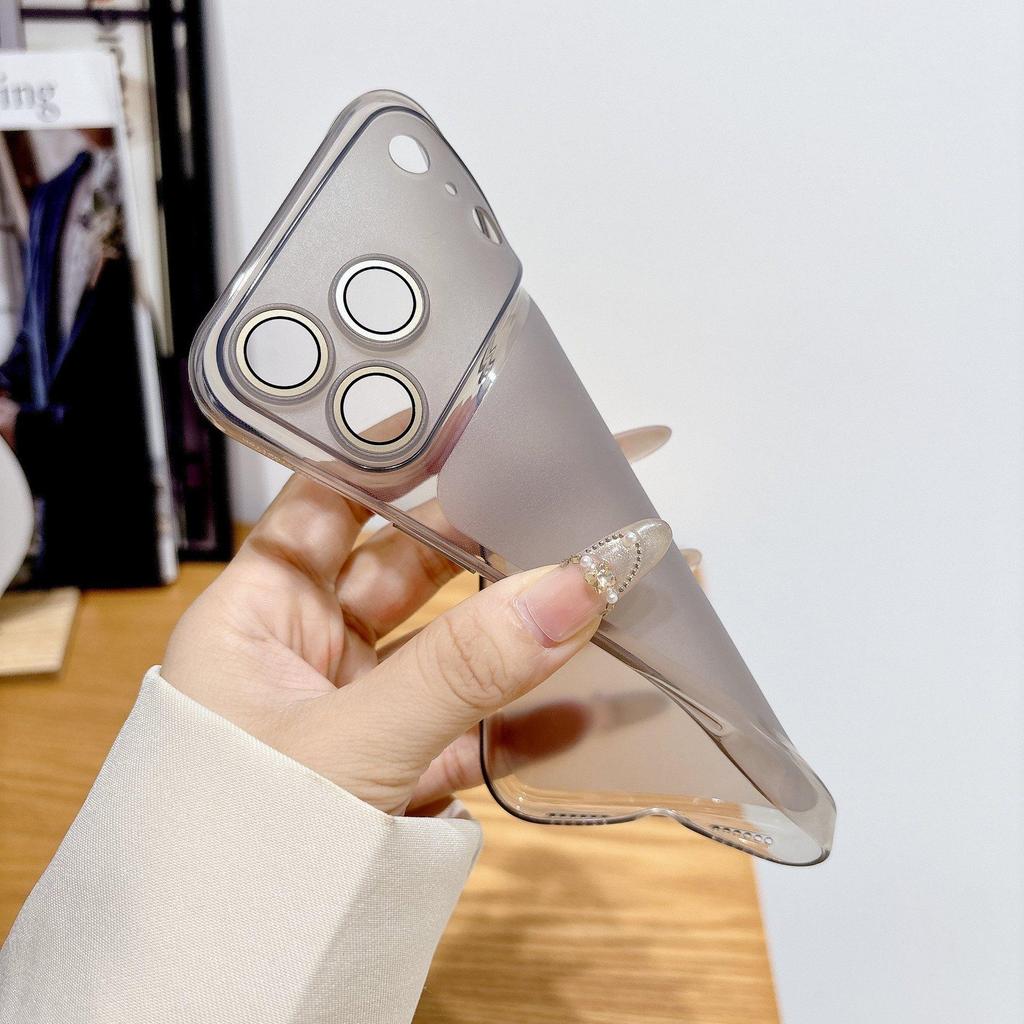 Ultra-thin Frosted Phone Case for iPhone 17 Pro with Full Lens Protection