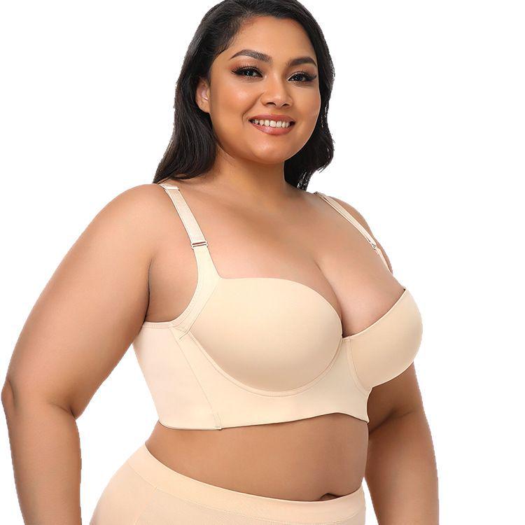 Plus Size Smooth Sexy Underwire Bra - Anti-Sagging, Shaping, Auxiliary Support for Women