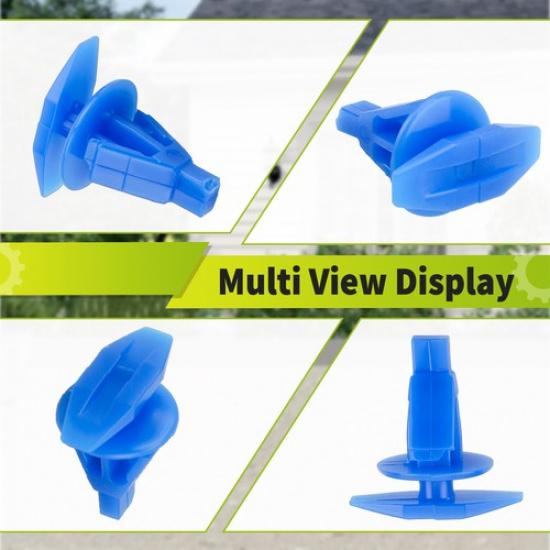 For Nissan Altima Blue Weatherstrip Retainer Clips PF-C247 10x6mm 100pcs