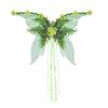 Butterfly Fairy Wings for Women Girls Woodland Elf Wings with Artificial Flowers Leaves And Vines Sparkling Angel Wings for Halloween Cosplay Costume