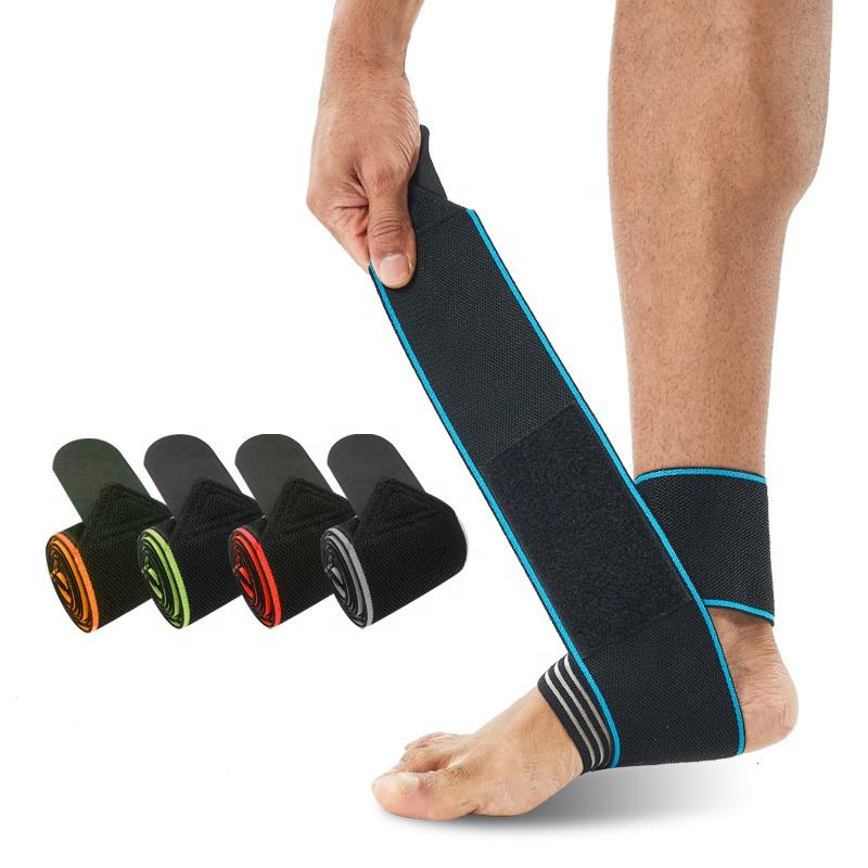 Universal Size Adjustable Compression Ankle Brace Wrap for Achilles Tendonitis & Plantar Fasciitis Relief