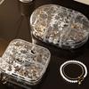 Transparent Jewelry Storage Box 4/6 Grid Jewelry Organizer Portable Packaging Box  Rings