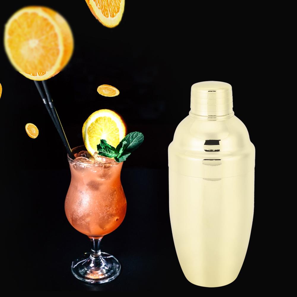 Elegant Manual Shaking Stainless Steel Cocktail Shaker Bar Tool Supplies Accessories