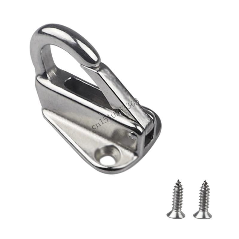 

090E Fending Hook with Spring Loaded Catch Stainless Steel 316 Marine Grade