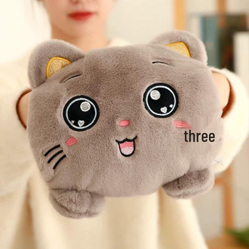 Electric Plush Hot Water Bottle: Washable, Cute Warm Baby Compress Bag & Hand Warmer